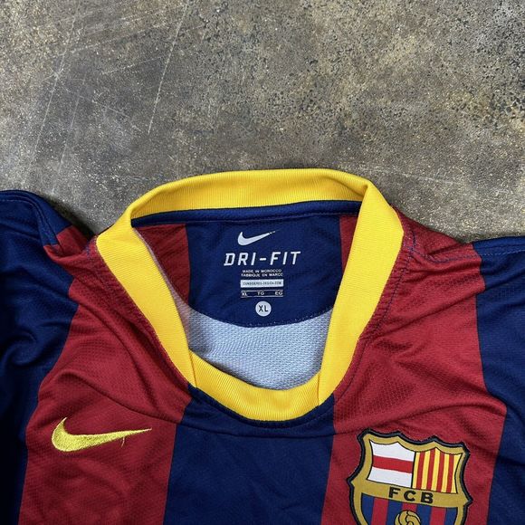 Xavi Barcelona Jersey Home football shirt 2010 - 2011 Nike Dri Fit Mens Size XL - Picture 10 of 10